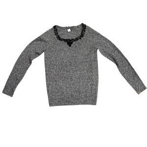 J.Crew Lambs Wool Gray Sweater